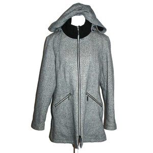 INTERNATIONAL DETAILS WOMEN'S ZIPPER FRONT HOODED JACKET COAT Size Medium M